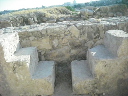 we steped here - islamic, stairs, ancient, roman, ruins