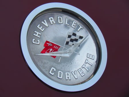 1958 Chevrolet Corvette emblem - 1958, emblem, classic, corvette, chevy, gm