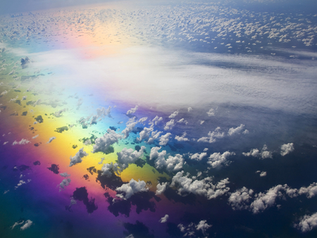 Rainbow in the Sky, Sicily, Italy - sicily, sky, rainbow, italy, blue