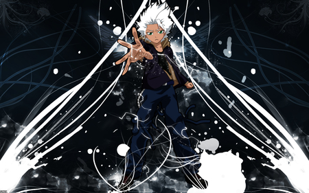 toshiro - white, toshiro, capitaine, bleach