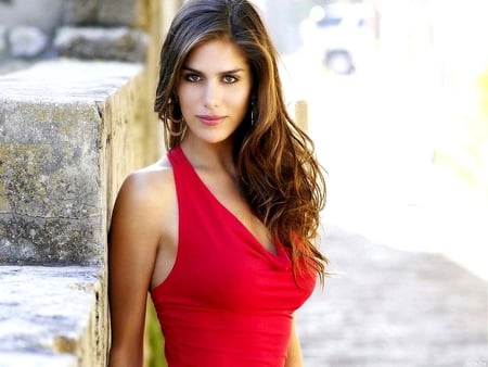 Anahi Gonzales - anahi, sexy, girl, hot, red, gonzales, teen, cute, dress