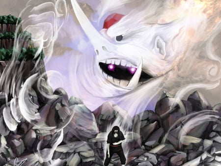 susano - naruto, susano, batlle, itachi, sharingan