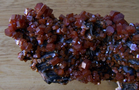 Vanadinite - mineral, vanadinite, rock, red