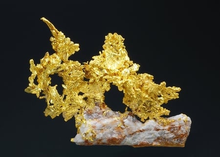 Gold - mineral, rock, gold, yellow