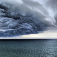 clouds beach