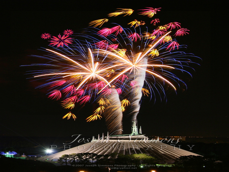 Fireworks - night, light, celebration, fireworks