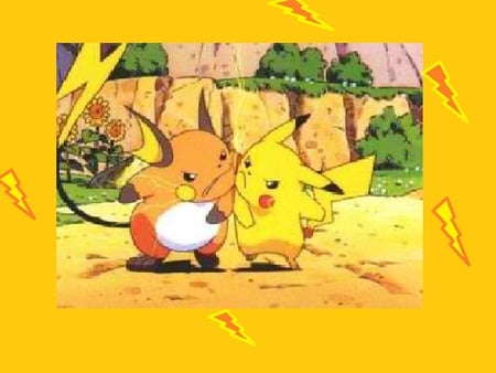 Not Friends at All - enimies, raichu, pokemon, pikachu