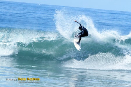 Surfing in Zuma Beach - surfing, ocean, water, wave, zuma