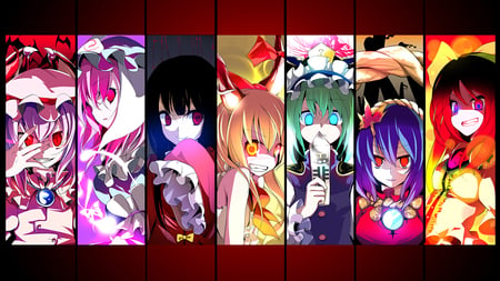 Bad Girls - girls, devil, error, touhou