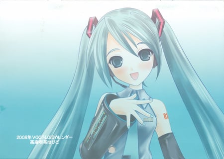 Hatsune Miku - hatsune miku, cute, volcaloids, smiling