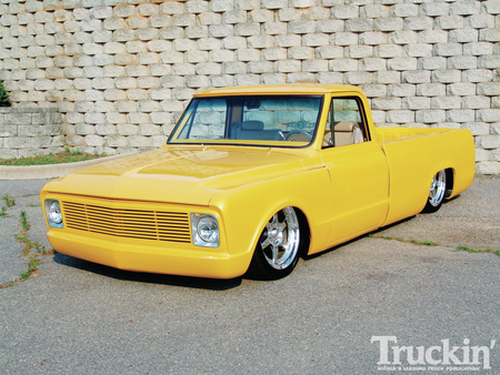 Yellow 67 - truck, gm, chevy, c-10