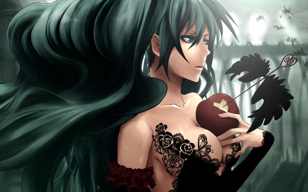 Apple - fantasy, anime, art, wallpaper