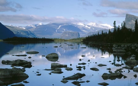 Alpine Lake - nature, quiet, lake, mountain, alpine