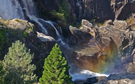 Waterfall - stone, nature, mountain, river, water, waterfall, noise