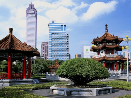 Taipei Taiwan - skyscrapers, taipei, city, taiwan, park