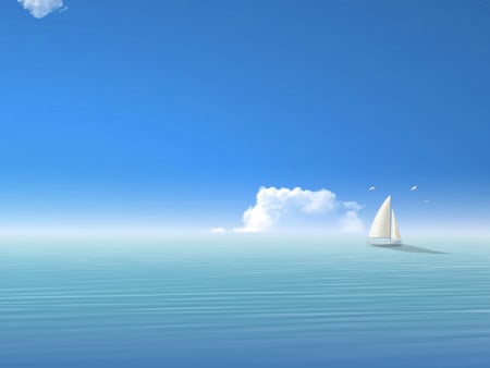 ship - sky, ship, ocean, clouds, boat