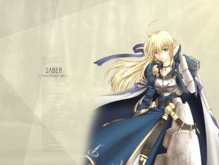 Saber  - anime, saber, fate stay night