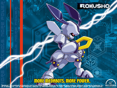 Rokusho - medabot, medabots, robot, rokusho