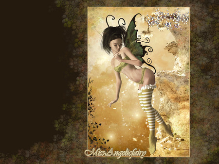 Tlink Tlink - forest, wings, fairy, stockings, faerie