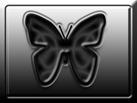 Black Butterfly - sewenka, photoshop, butterfly, black