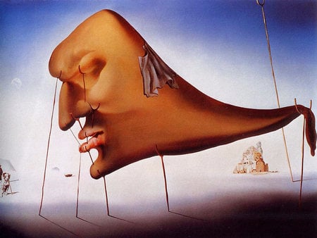 'Sleep' By Salvador Dali - sleep, dali, dream, painting