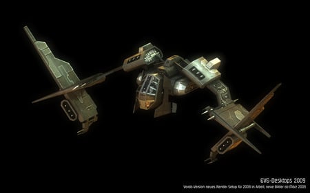 Fighter scetch EVE Online  - fighter, spaceship, spacecraft, eve online, spacefighter