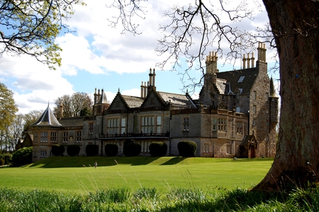 Lauriston Castle - home, castle, lauriston, tree, house, grass, scotland