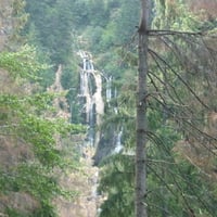 horses waterfall,  Retezat Mountains, Romania