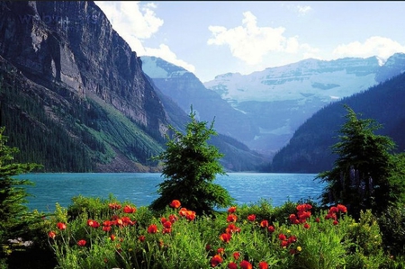 Banff, Alberta - alberta, nature, lakes, blue, mountains, rockies