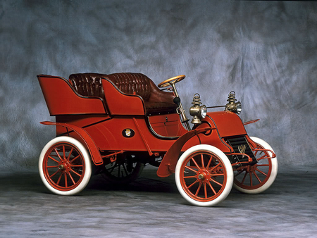 1903 Cadillac Model A - car, red, vintage, cadillac