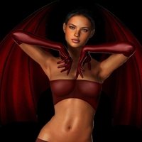 RED GIRL EVIL ANGEL