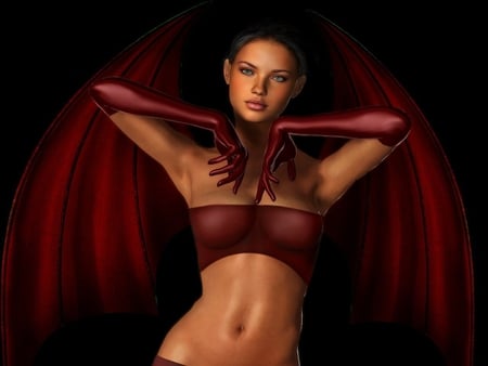 RED GIRL EVIL ANGEL