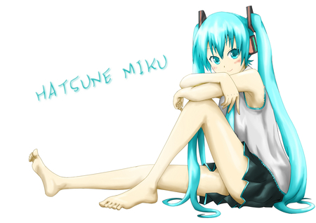 Hatsune Miku - aqua, hot, headset, thighhighs, music, anime girl, white, art, cool, aqua eyes, artistic, hatsune miku, skirt, sexy, song, vocaloids, program, vocaloid, beautiful, uniform, diva, nice, beauty, twintail, singer, aqua hair, black, virtual, pretty, idol, anime, miku, cute, girl, cg, hatsune, microphone, headphones, tie, digital, awesome, outfit