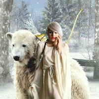 Beauty And White Bear