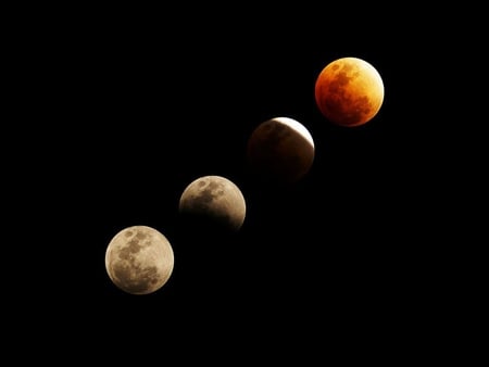 Moon-Eclipse - moon, full, 3d, eclipse