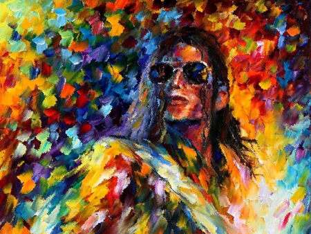 michael jackson - wallpaper, michael jackson, oil, drawing, color