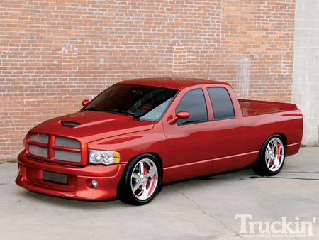 Ram - truck, extended, dodge, red