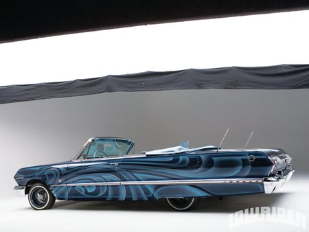 63 Impala - bowtie, chevy, custom, blue