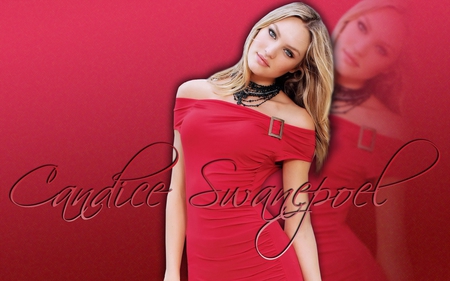 Red Dress - red, model, dress, blonde, swanepoel, candice, sexy, sweet