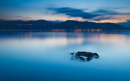 Strange Deja Vu - calm, blue, beautiful, serene, reflection, stunning, skies, nature, twilight, waters, dusk, lakes