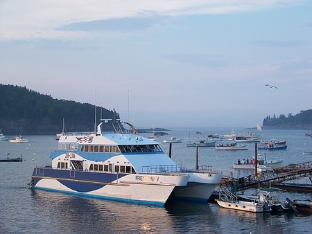 bar harbor, maine - maine, sky, ocean, boats, bar harbor