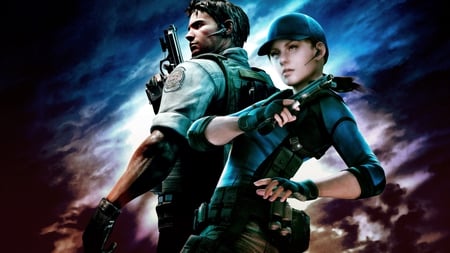 RESIDENT EVIL 5 - 720p, nice, gun, female, boom, cool, game, man, dekstop, 2011, male, cars, wallpaper, wow, hd, 3d, beautiful