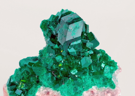 Dioptase  - dioptase, mineral, rock, green