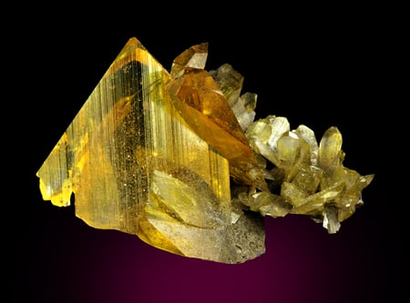 Anglesite - mineral, rock, yellow, anglesite