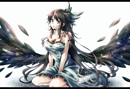 touhou - touhou, namuko, girl, pretty, anime, reiuji utsuho