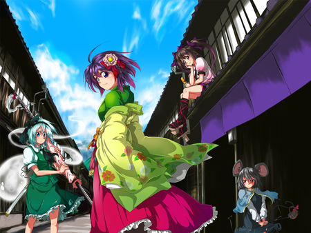 Touhou Samurai Squad - game, touhou, squad, girl, pc