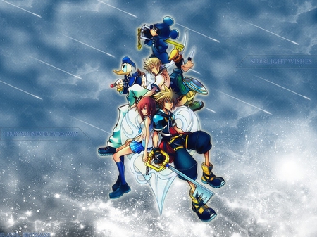 keybladers in the rain - kari, sora, kingdom hearts, riku