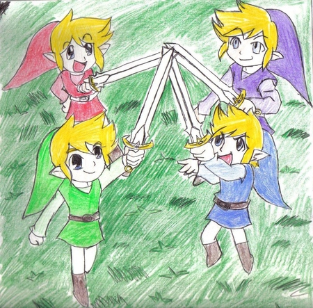 Four Swords Adventure! - legend of zelda, toon link, link, four swords