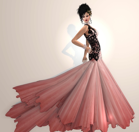 Princess Dress - princess, abstract, woman, dress