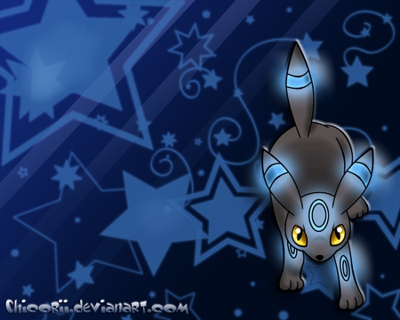 ride the dark trail of blueness - shiny umbreon, umbreon, pokemon, eevee evolutions